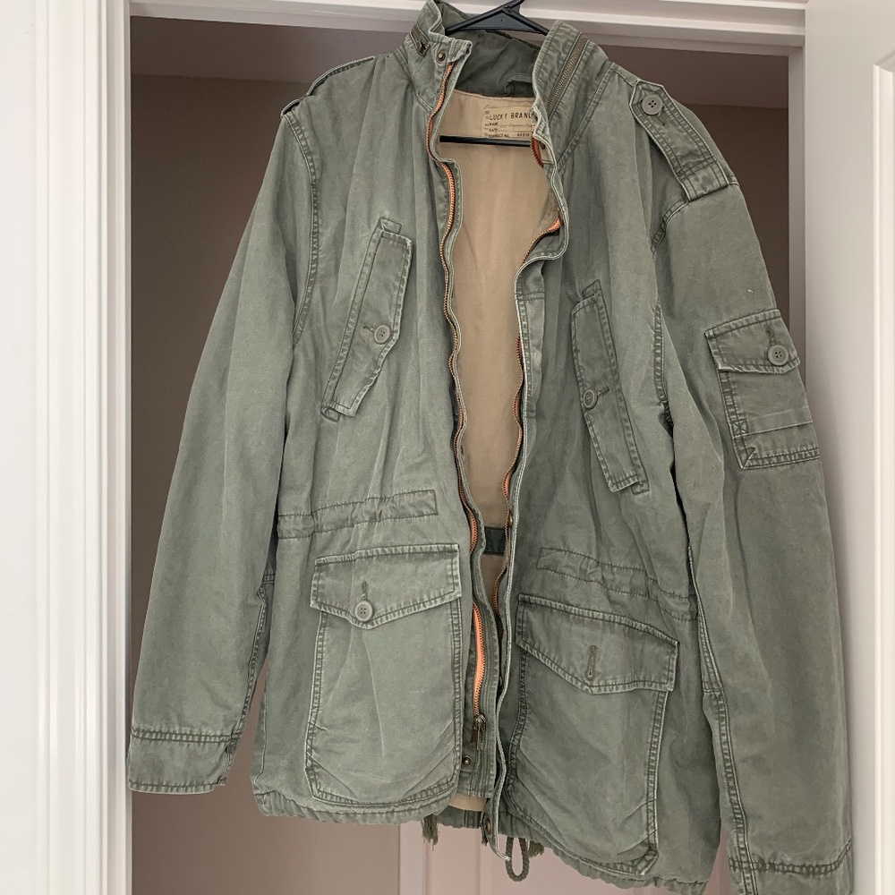 Lucky Brand Men's Green Jacket - Size XL